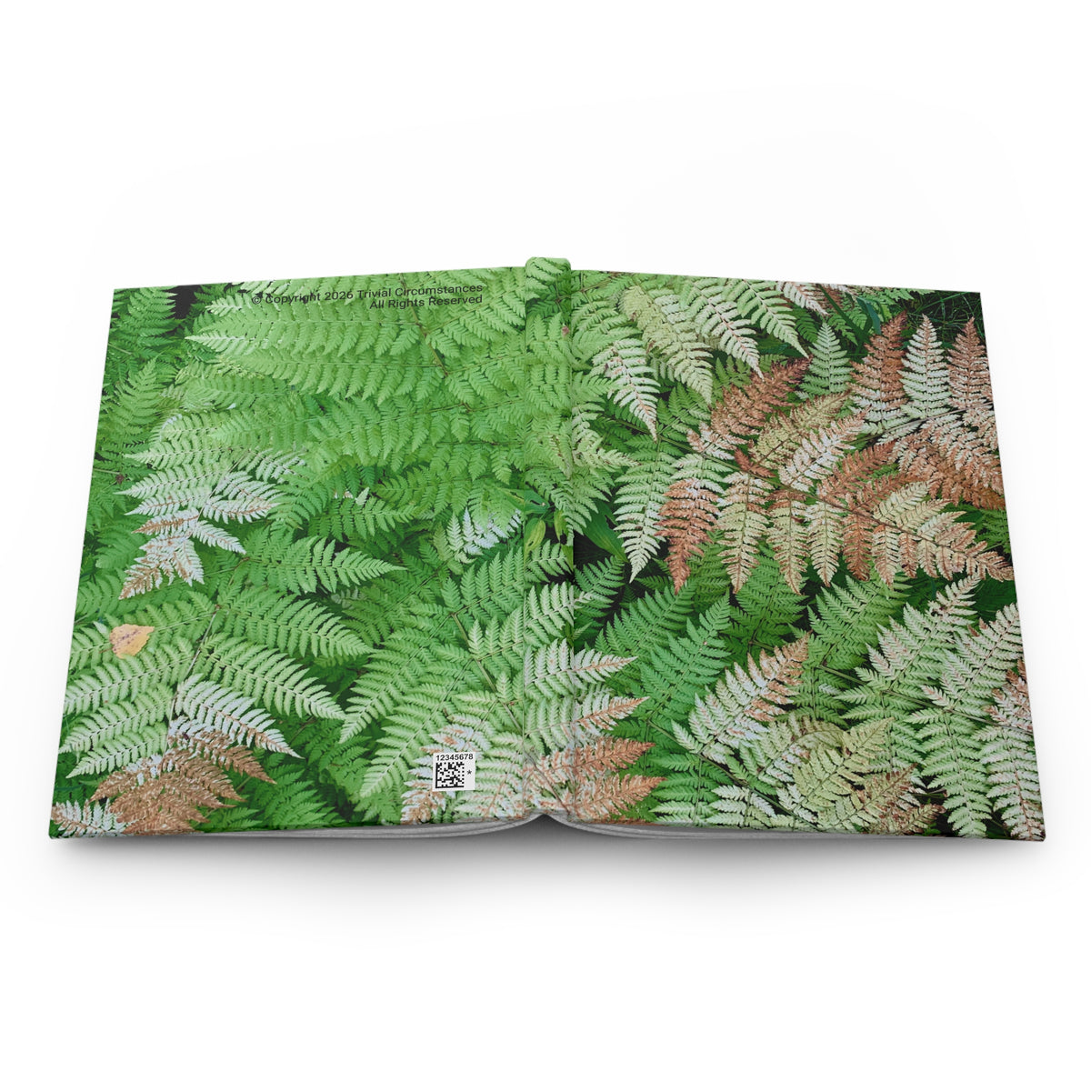 Alaskan Ferns in Autumn Hardcover Journal