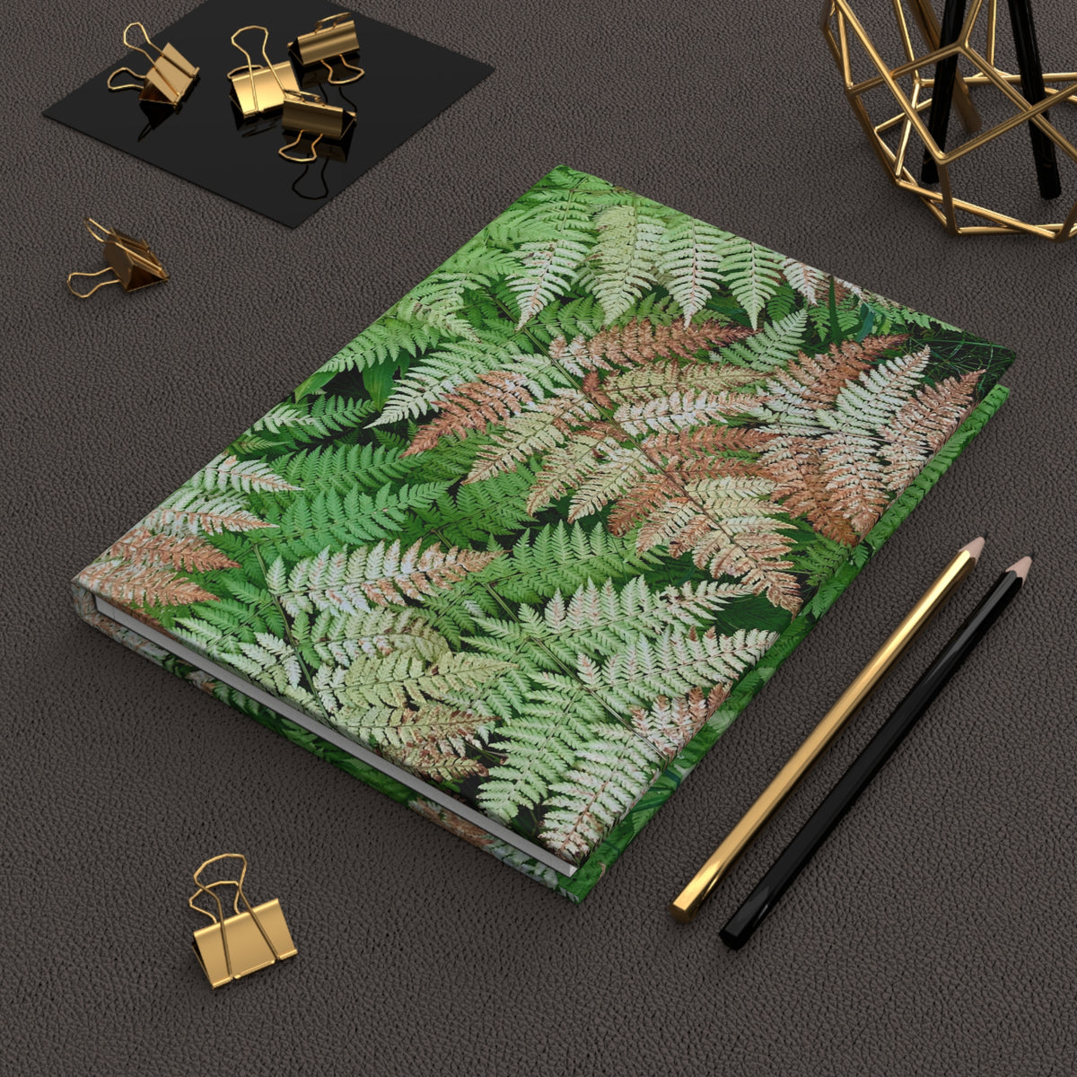 Alaskan Ferns in Autumn Hardcover Journal