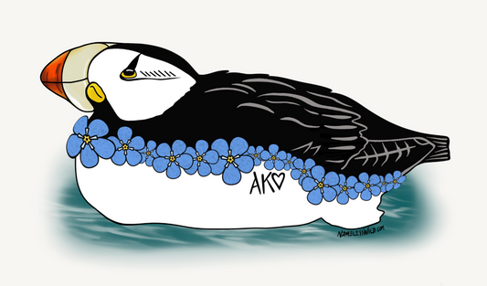 Peaceful Puffin Sticker 4"