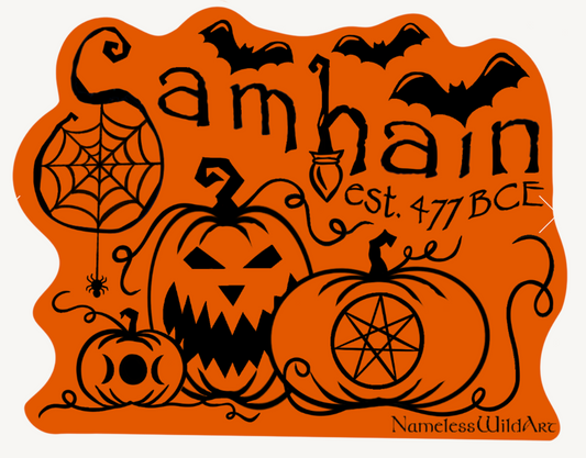 Samhain Spooky Tradition Sticker 3" Kiss-Cut